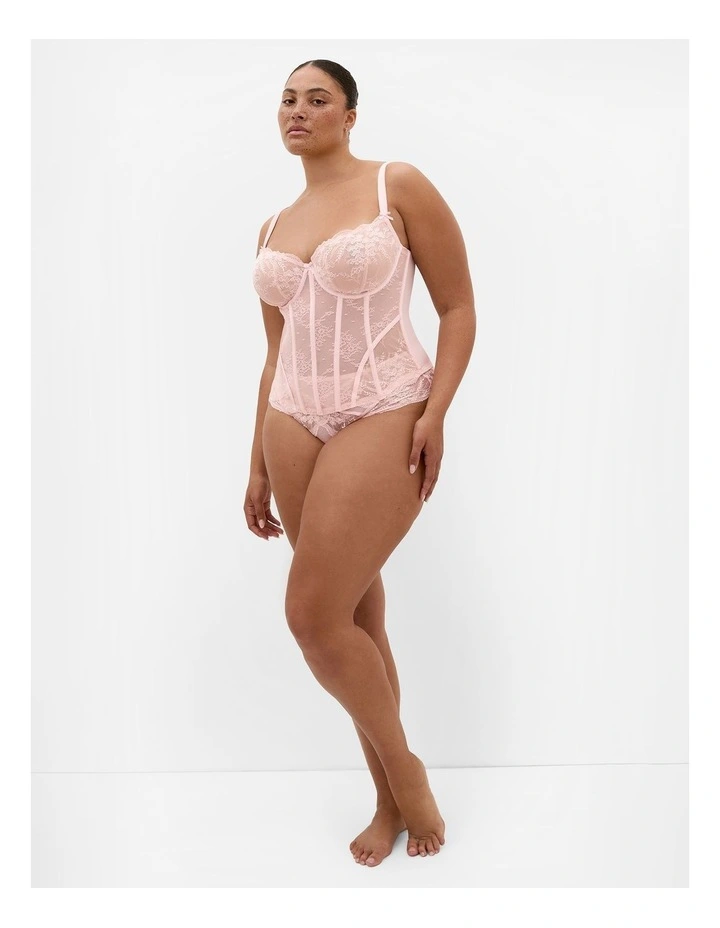 Plus Size Helena Corset in Pink Icing image 1