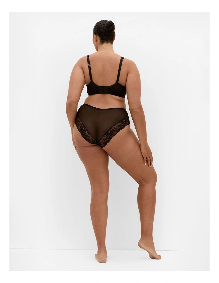 Plus Size Helena Demi Bra in Black image 2