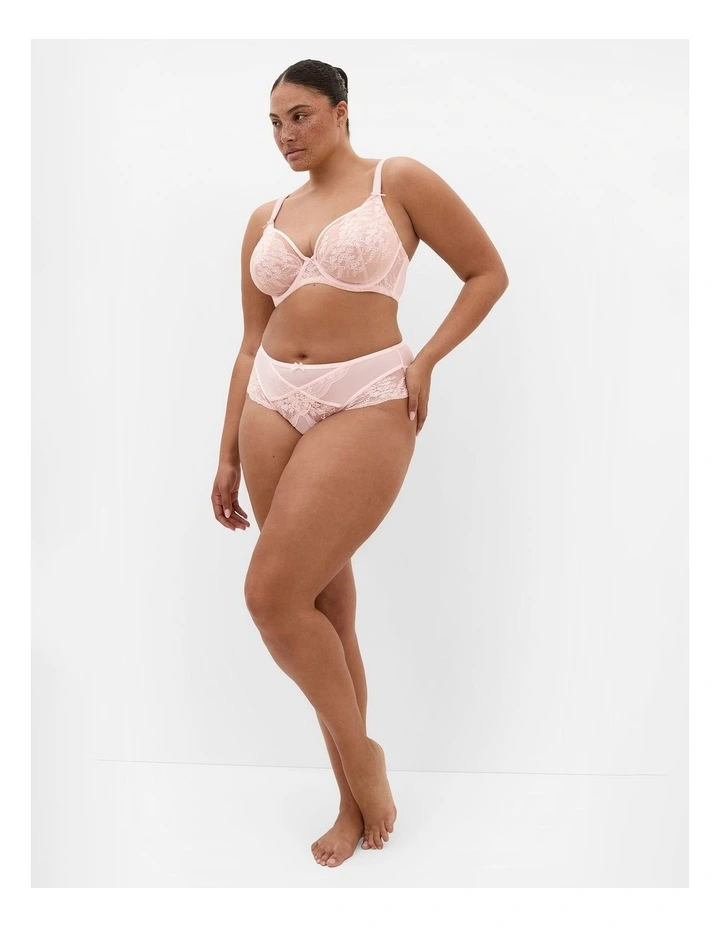 Plus Size Helena Underwire Bra in Pink Icing image 1