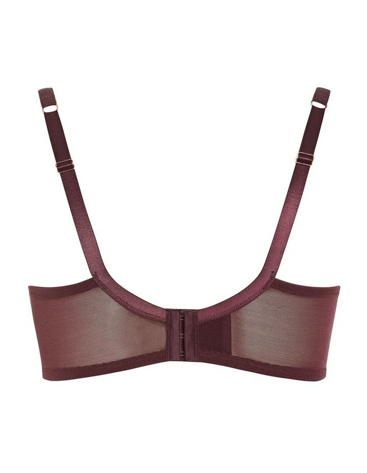 Plus Size Helena Demi Bra in Bordeaux image 4