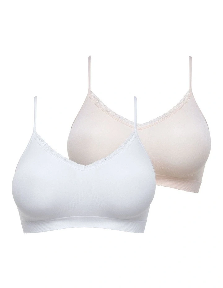 Zen Attitude Crop Top Style Wirefree Bralette - 2 Pack image 6