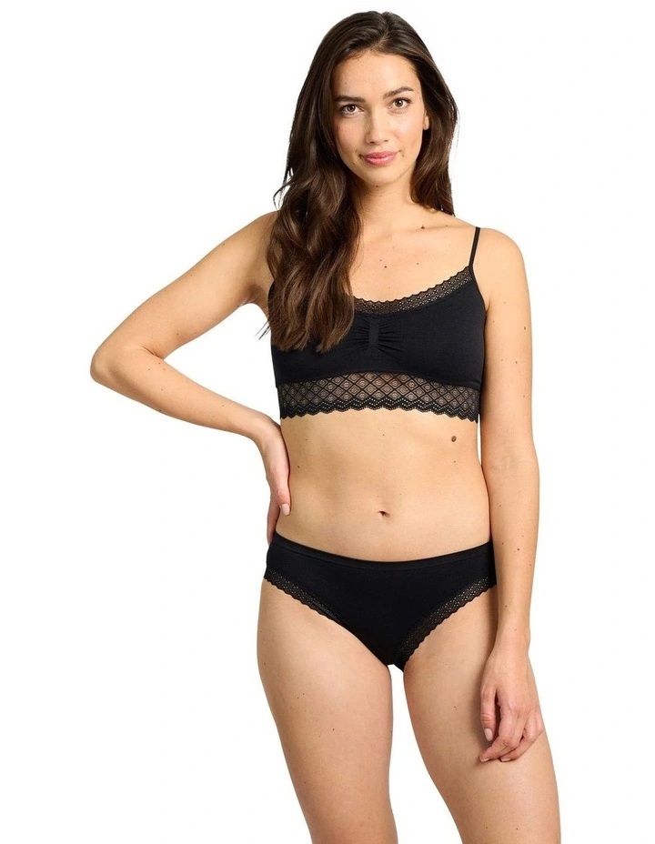 Zen Dentelle Longline Wirefree Bralette with Lace image 4