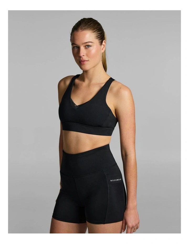 Velocity High Support Sports Bra Black image 3