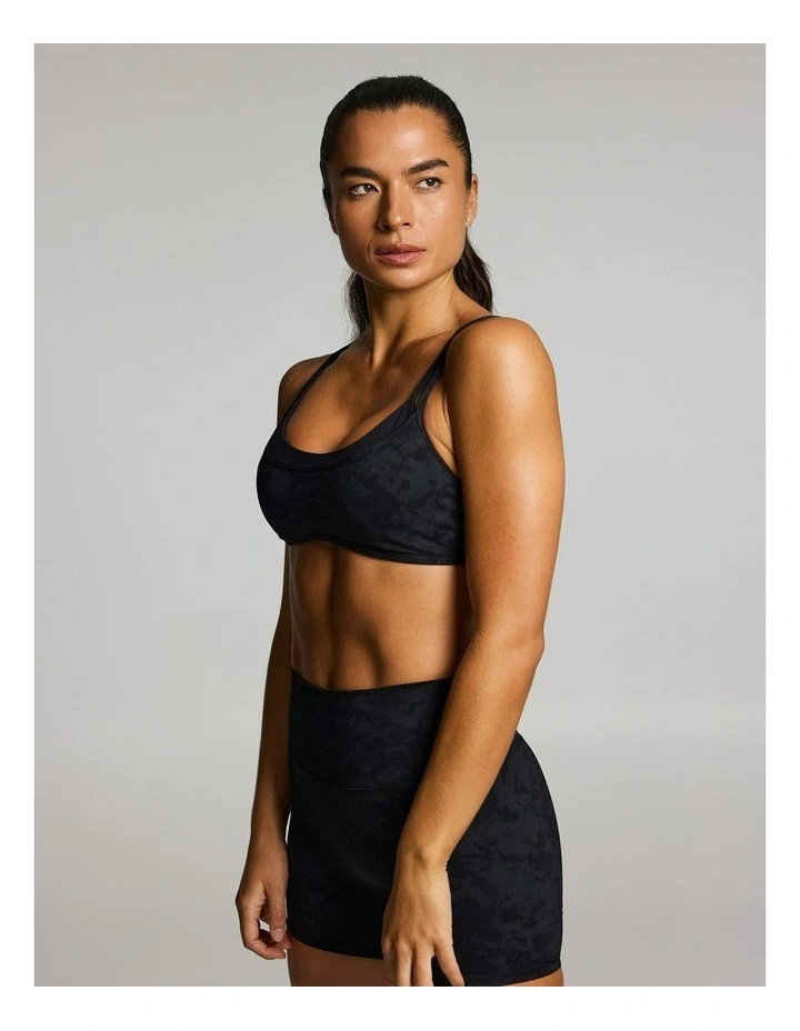 Double Up Low Support Sports Bra Black Acid image 3