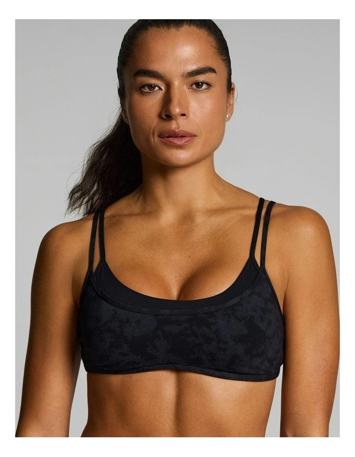 Double Up Low Support Sports Bra Black Acid image 4