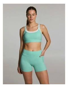 Strappy Contour Low Support Sports Bra Mint