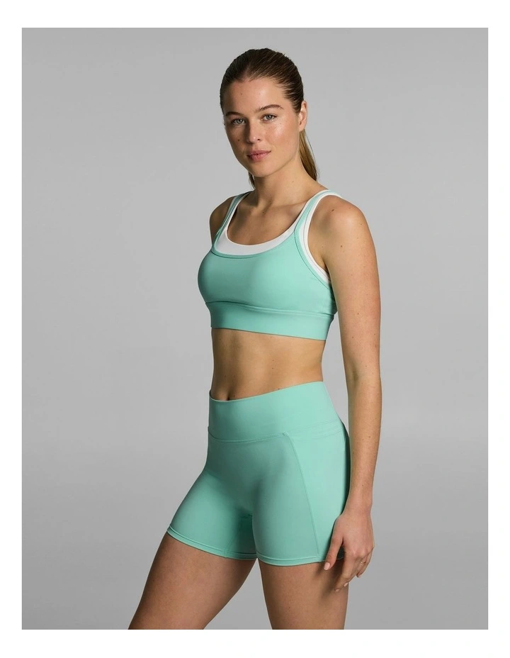 Strappy Contour Low Support Sports Bra Mint image 3