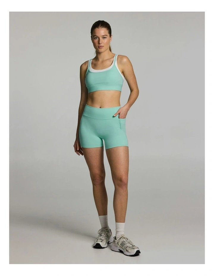 Strappy Contour Low Support Sports Bra Mint image 5