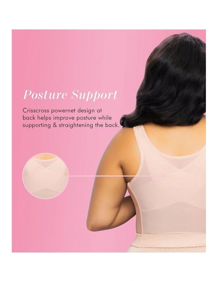 Front Close Bustier Longline Posture Support Bra image 4