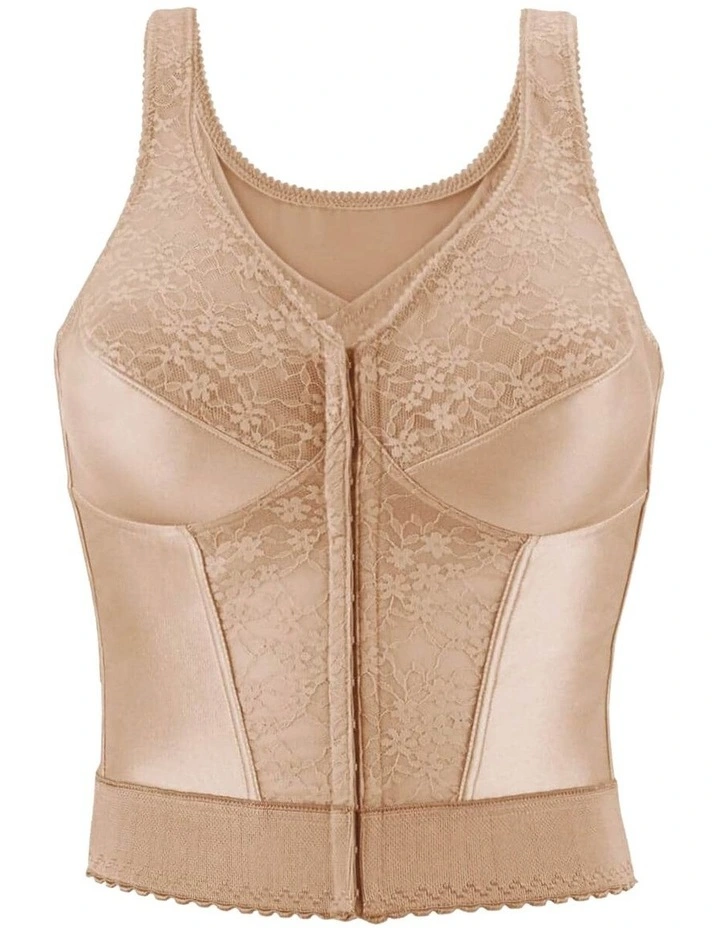 Front Close Bustier Longline Posture Support Bra image 6