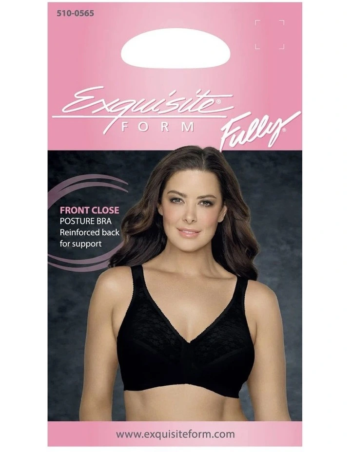 Front Close Wireless Lace Posture Support Bra image 4