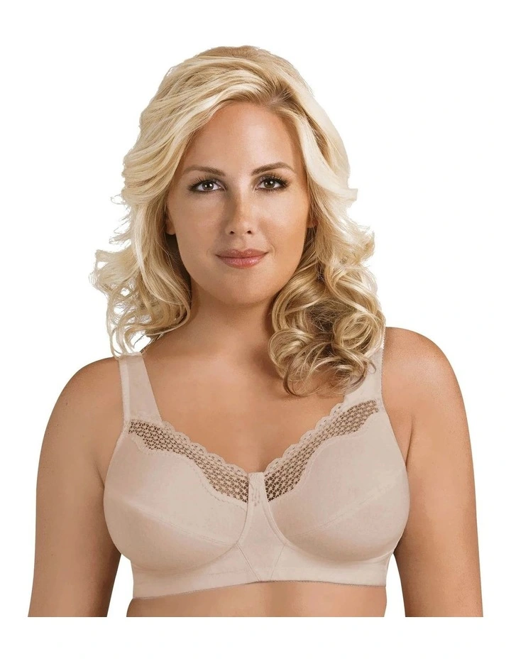 Plus Size Wireless Cotton Soft Cup Bra image 1