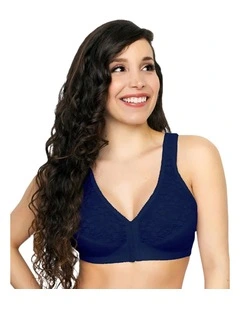 Front Close Wireless Lace Posture Support Bra