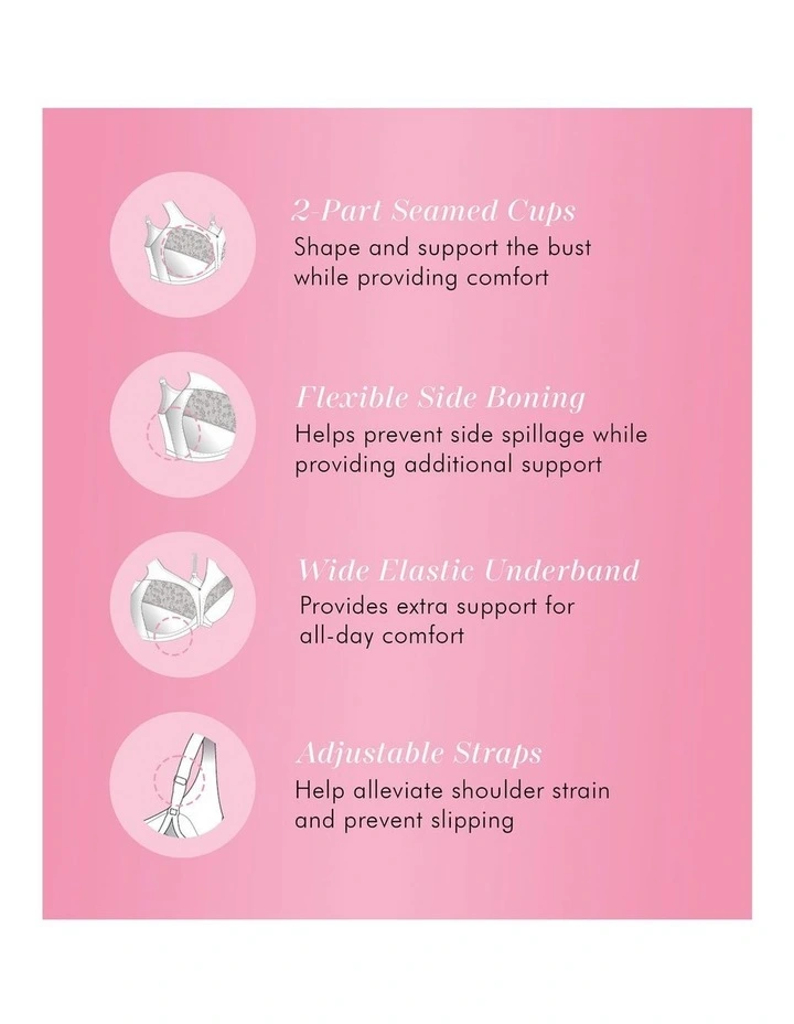 Plus Size Wireless Side Shaping Soft Bra image 5