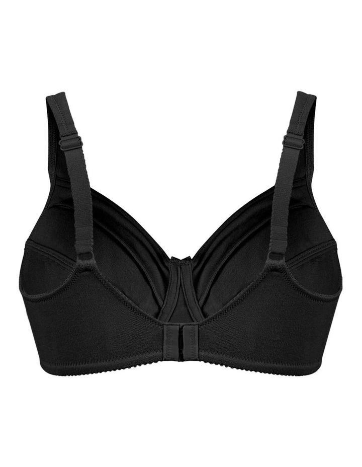 Satin Trim Wirefree Unlined Cotton Bra image 6