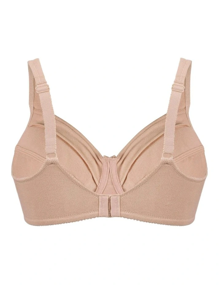 Satin Trim Wirefree Unlined Cotton Bra image 6