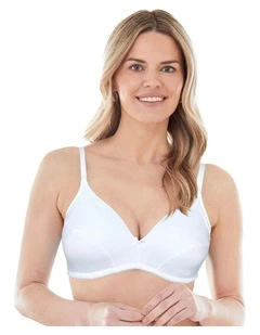 100% Cotton Lightly-Lined Wirefree Bra (2 Pack)
