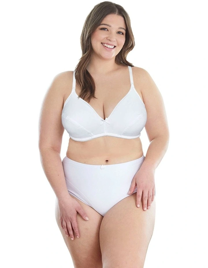 100% Cotton Lightly-Lined Wirefree Bra (2 Pack) image 4