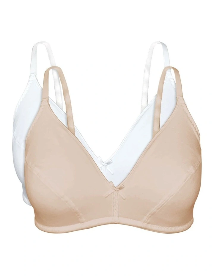 100% Cotton Lightly-Lined Wirefree Bra (2 Pack) image 5