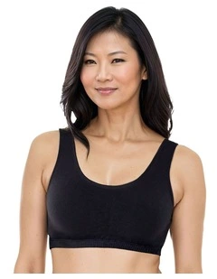 Wirefree Cotton Sports Crop Top Bra (3 Pack)