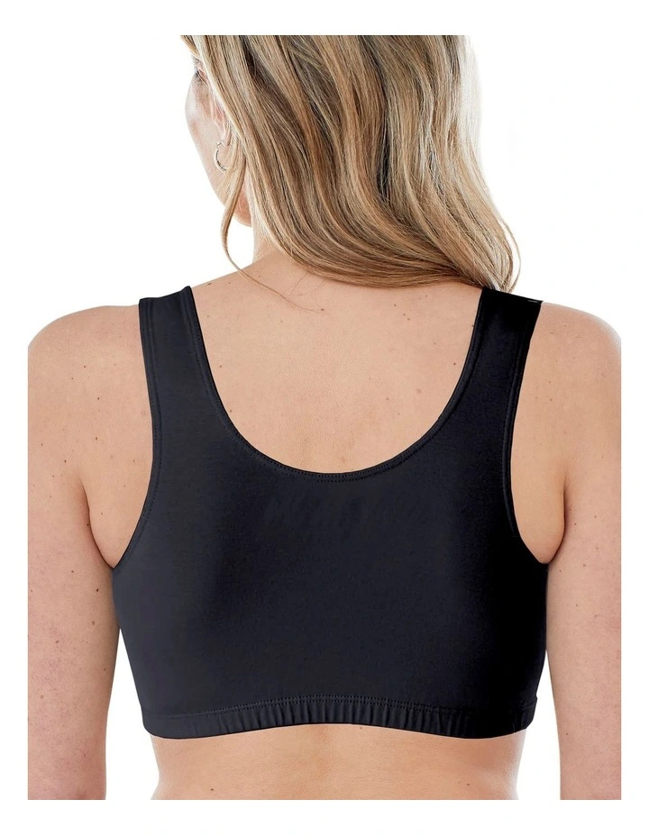 Wirefree Cotton Sports Crop Top Bra (3 Pack) image 2