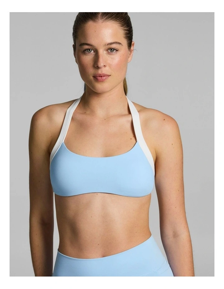 Halter Low Support Sports Bra Skylight image 4