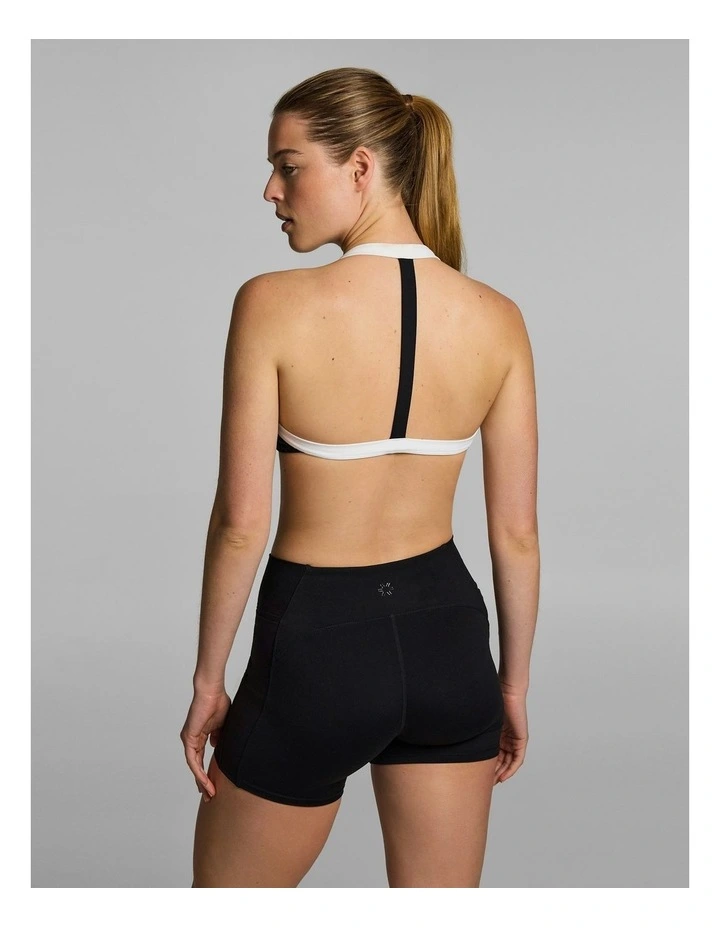 Halter Low Support Sports Bra Black image 2