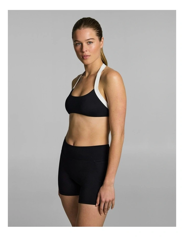 Halter Low Support Sports Bra Black image 3