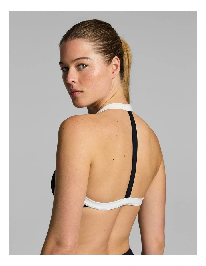 Halter Low Support Sports Bra Black image 4