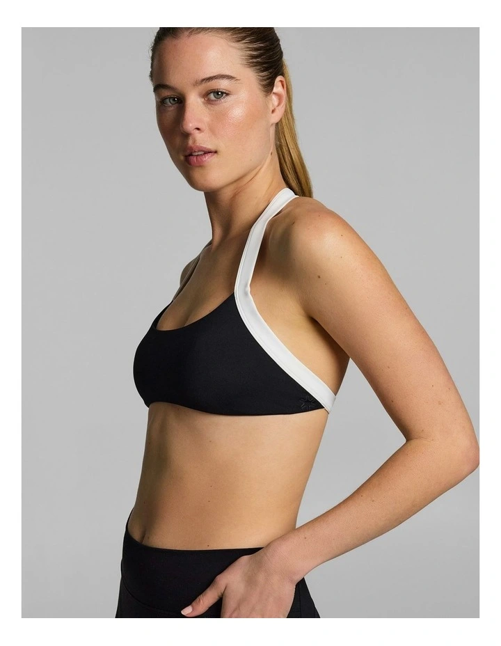 Halter Low Support Sports Bra Black image 5