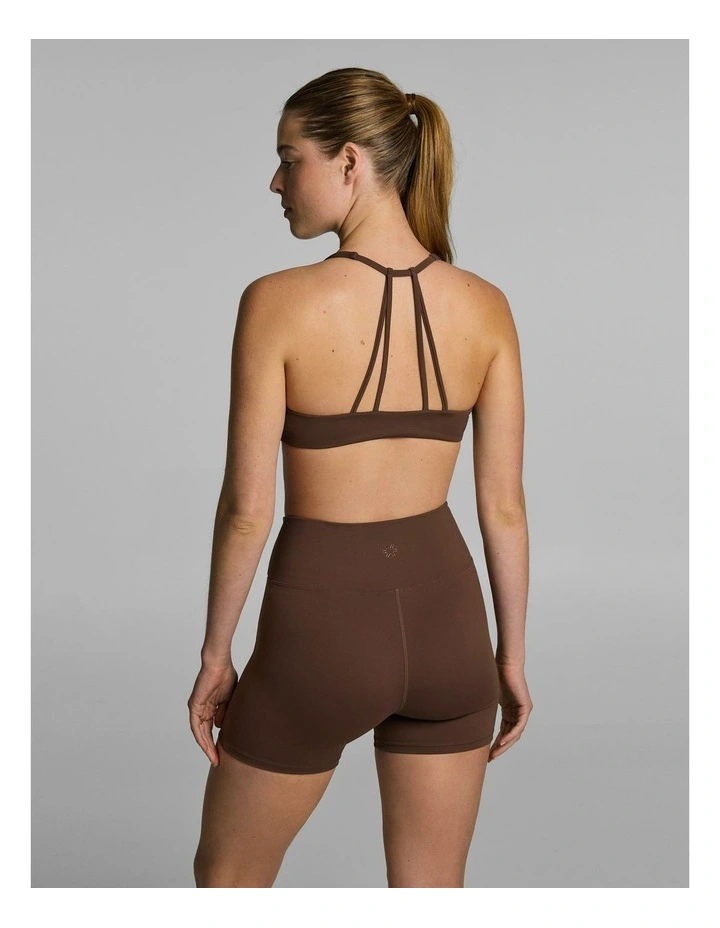 Strappy Contour Low Support Sports Bra Pecan image 2