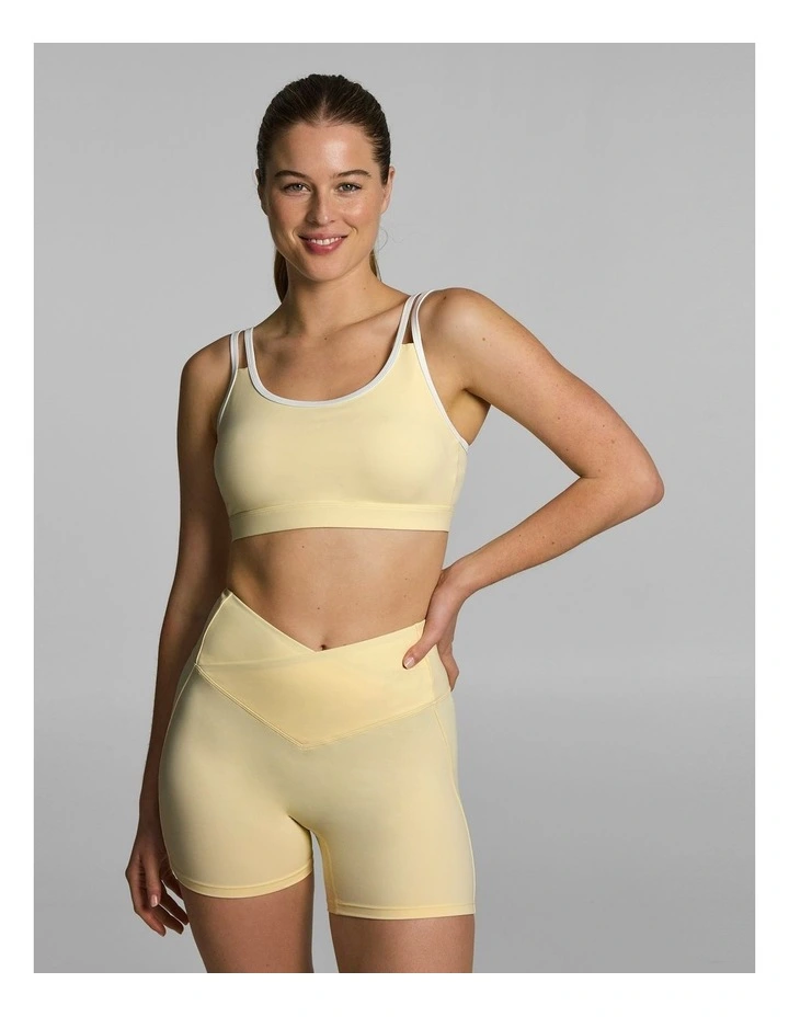 Strappy Low Support Sports Bra Lemon Slice image 1