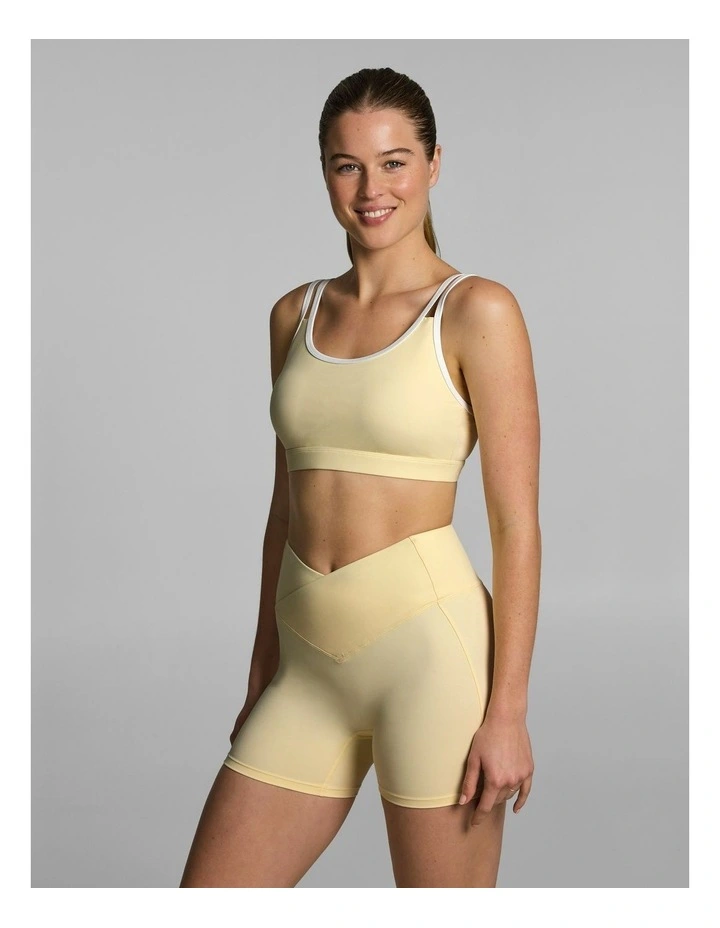 Strappy Low Support Sports Bra Lemon Slice image 3