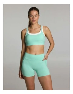 Double Up High Support Sports Bra Mint