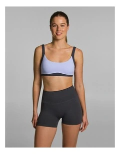 Blocked Medium Support Sports Bra Wisteria