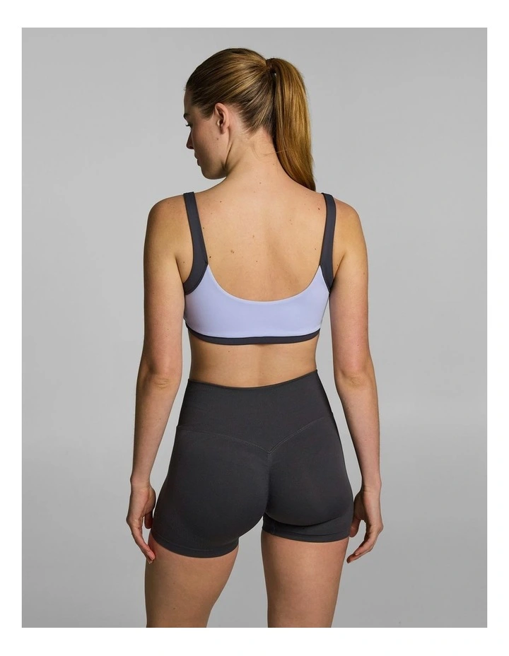 Blocked Medium Support Sports Bra Wisteria image 2