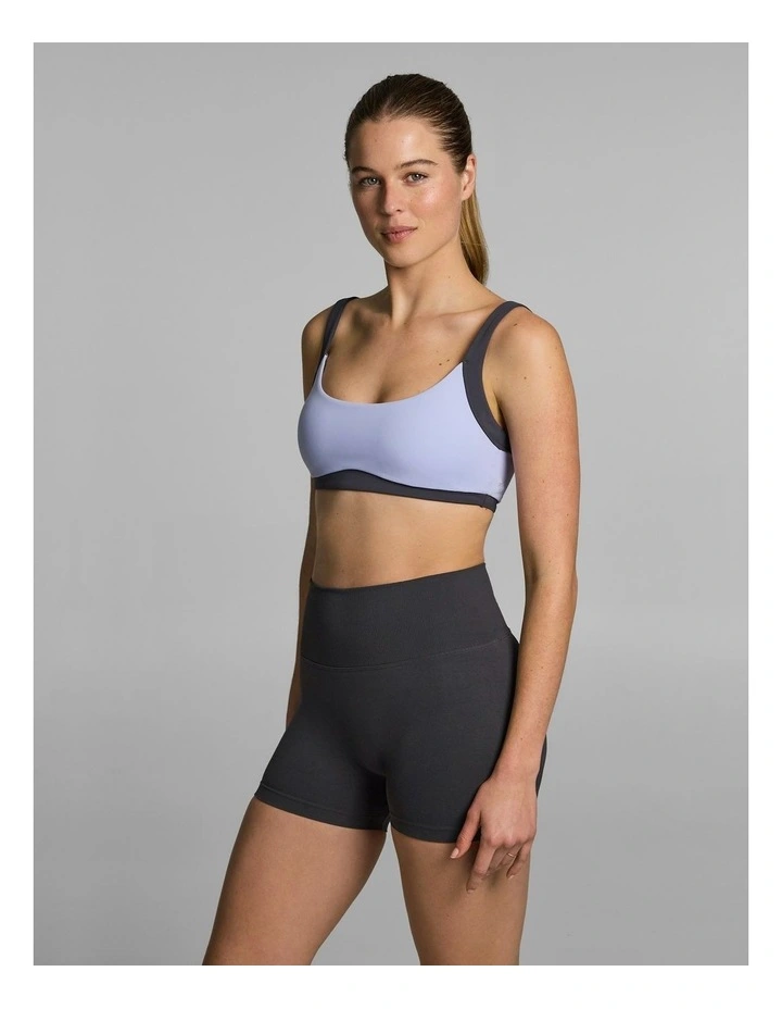 Blocked Medium Support Sports Bra Wisteria image 3