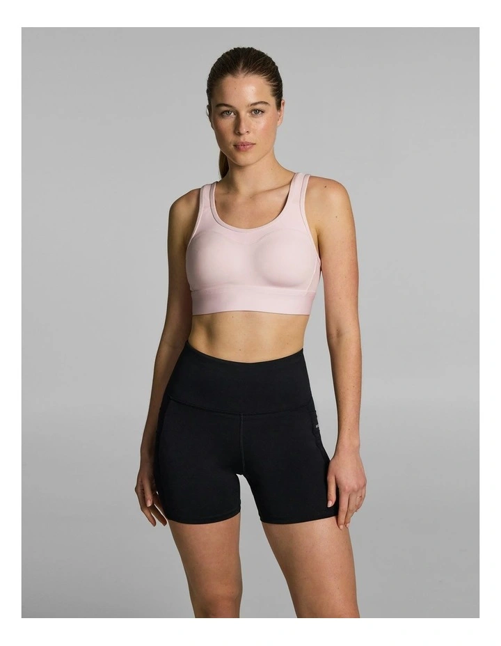 Evolve Moulded Adjustable High Support Sports Bra Pink Lemonade image 1