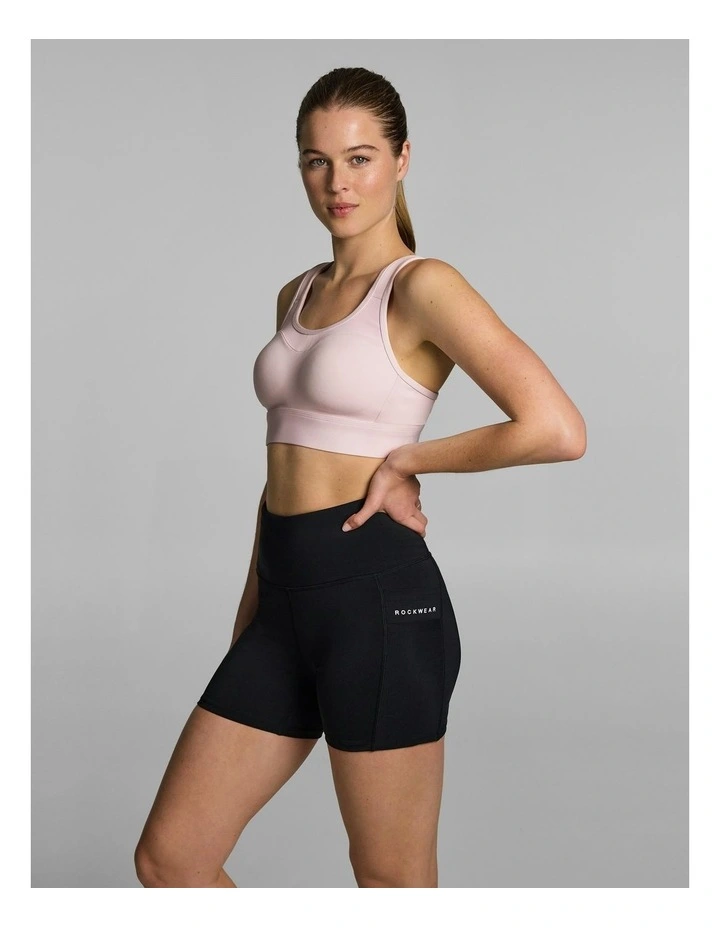 Evolve Moulded Adjustable High Support Sports Bra Pink Lemonade image 3