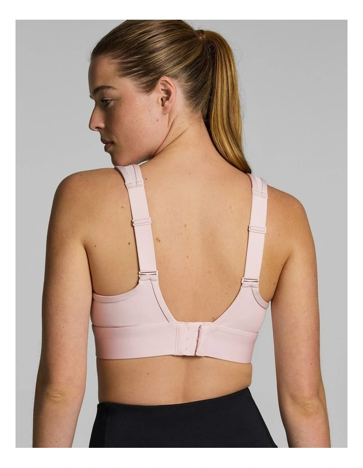 Evolve Moulded Adjustable High Support Sports Bra Pink Lemonade image 5