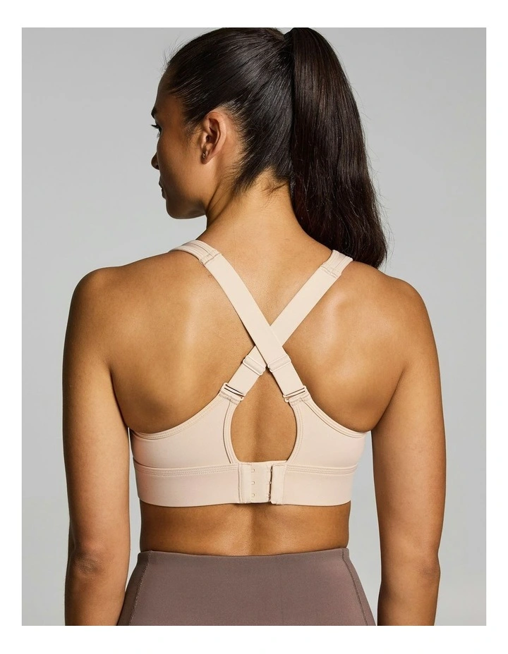 Evolve Moulded Adjustable High Support Sports Bra Nude image 5