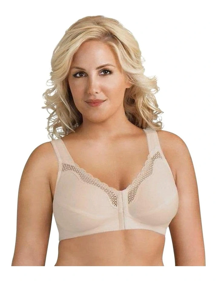 Front Close Cotton & Nylon Posture Support Bra image 3