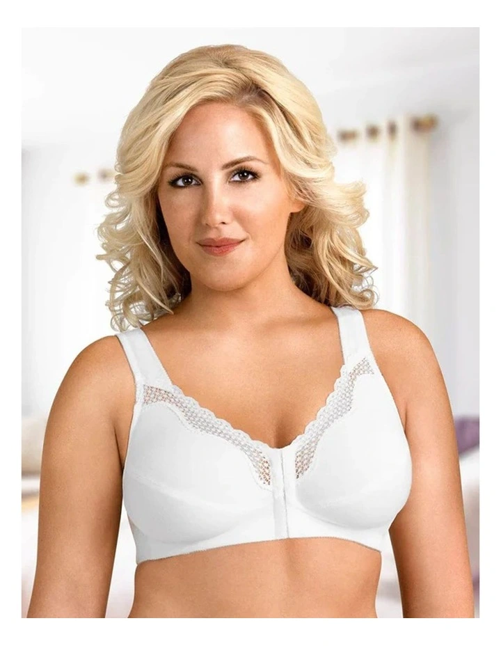 Front Close Cotton & Nylon Posture Support Bra image 3