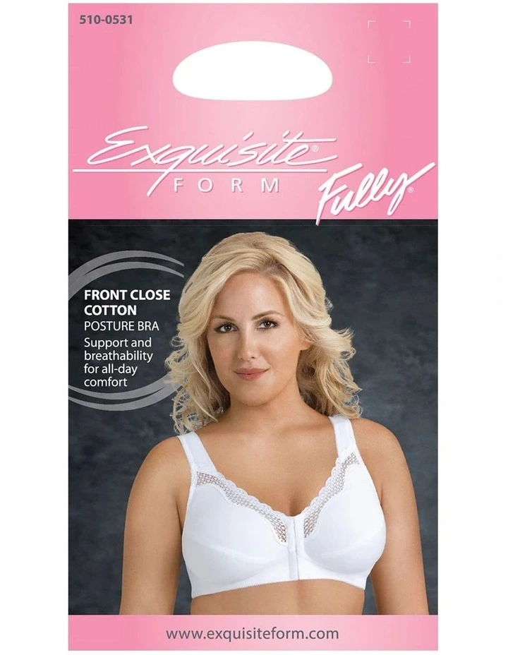 Front Close Cotton & Nylon Posture Support Bra image 4