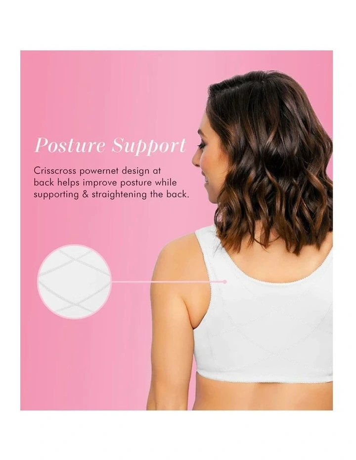 Front Close Cotton & Nylon Posture Support Bra image 6