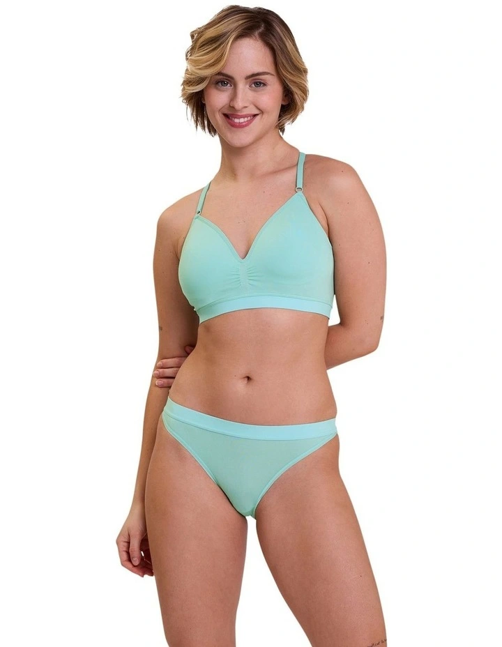 Zen Light Dentelle Longline Racerback Padded Wirefree Bralette image 3