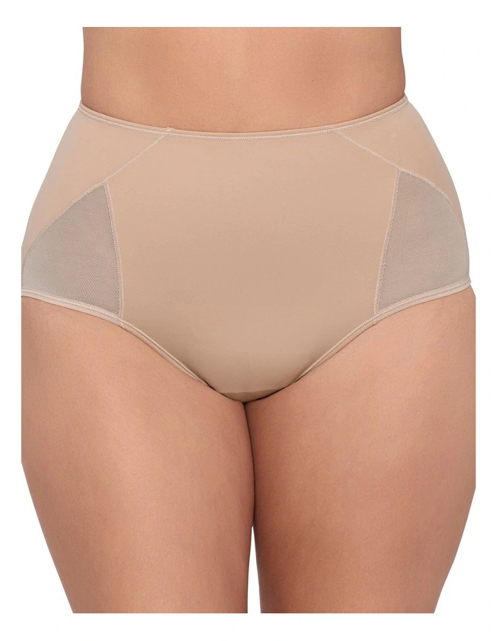 2 Pack High Waist Light Shaping Brief With Mesh image 2