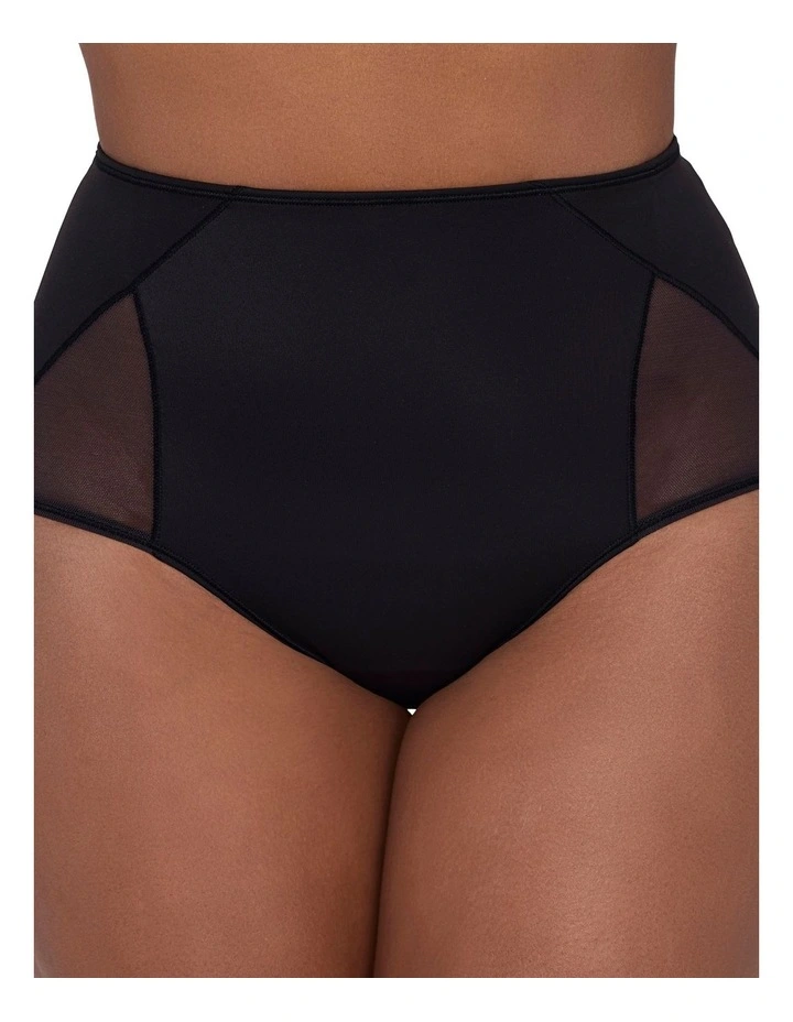 2 Pack High Waist Light Shaping Brief With Mesh image 2