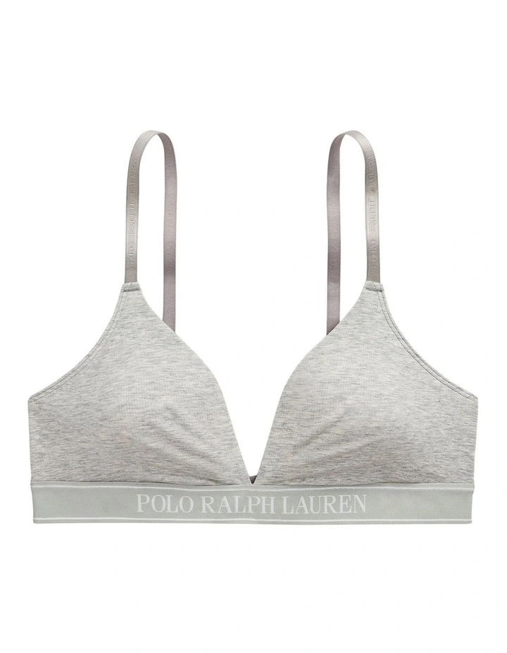 Polo Essentials Cotton Blend Unpadded Triangle Bralette image 1