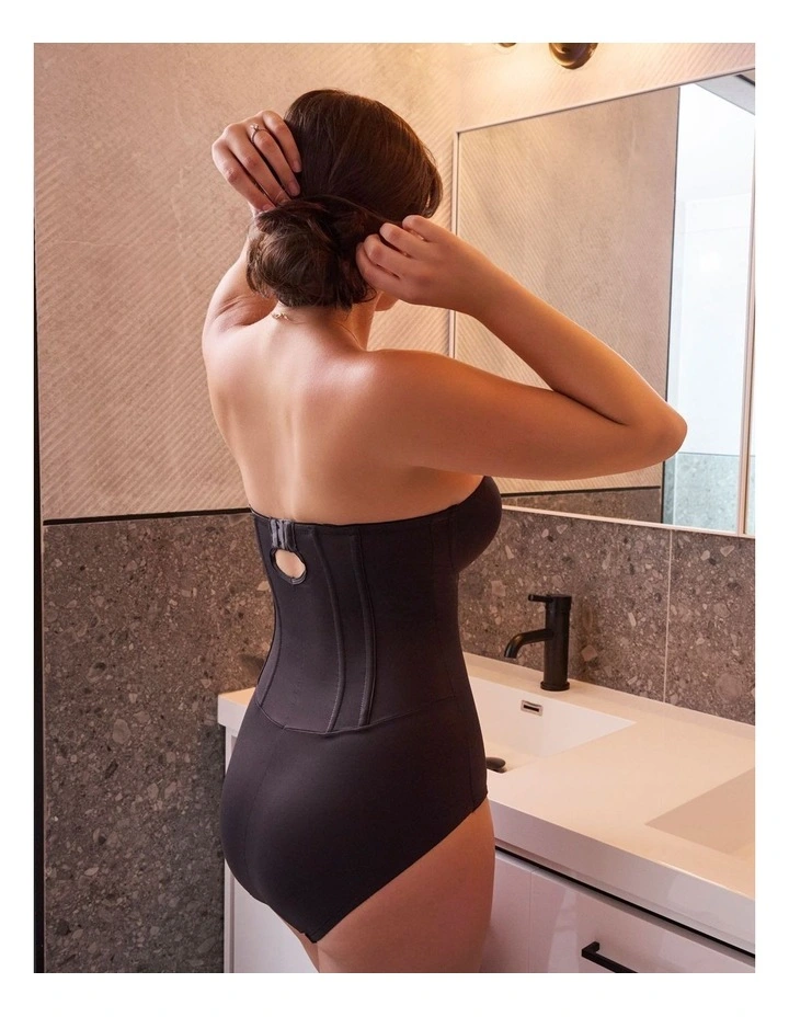 Shape Away Padded Cup Strapless Shapewear Bodysuit image 3